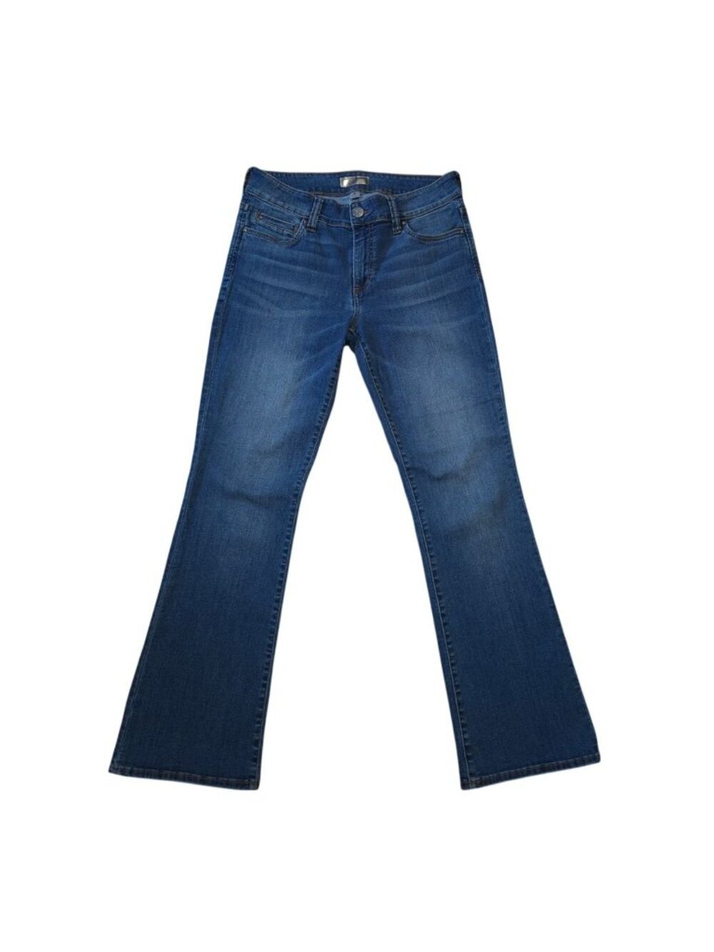 Kut From The Kloth Natalie Bootcut Jeans Size 6S Blue Stretch Denim.